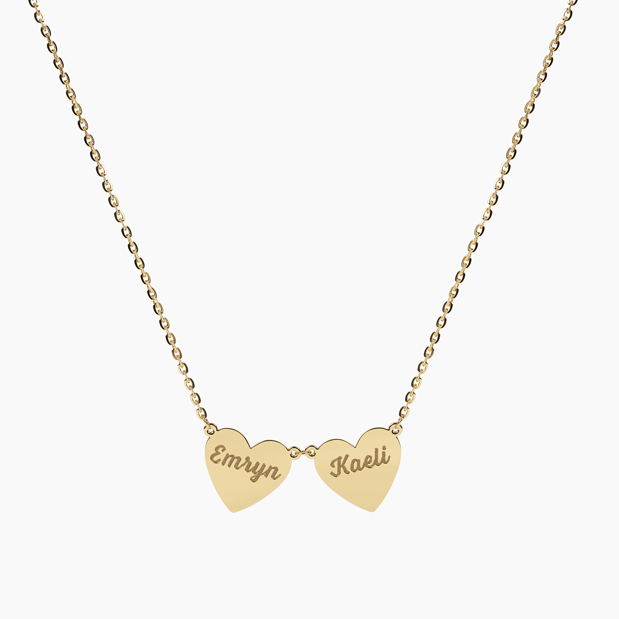 Multi-Heart Engravable Necklace - Narcissus