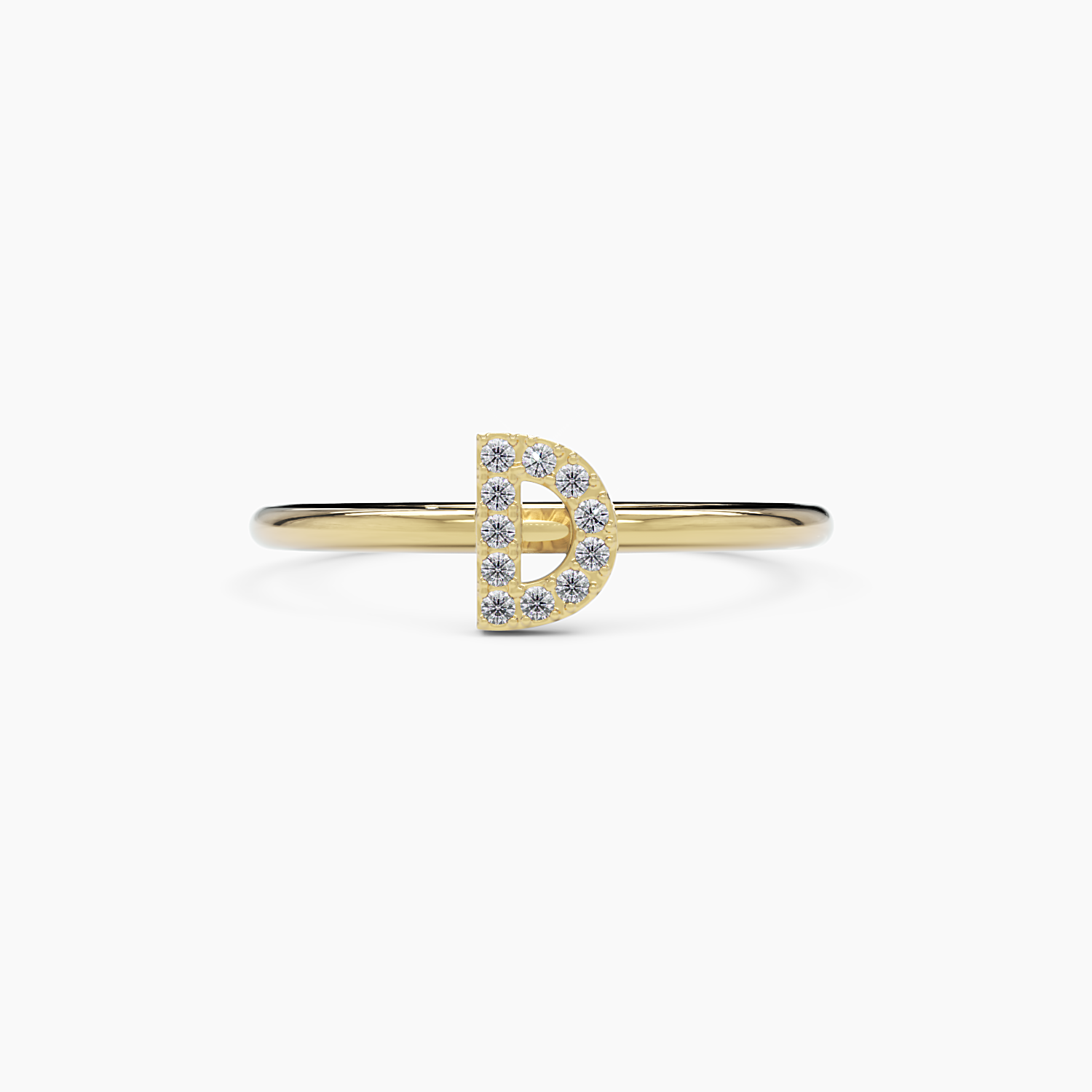 Diamond Initial D Ring