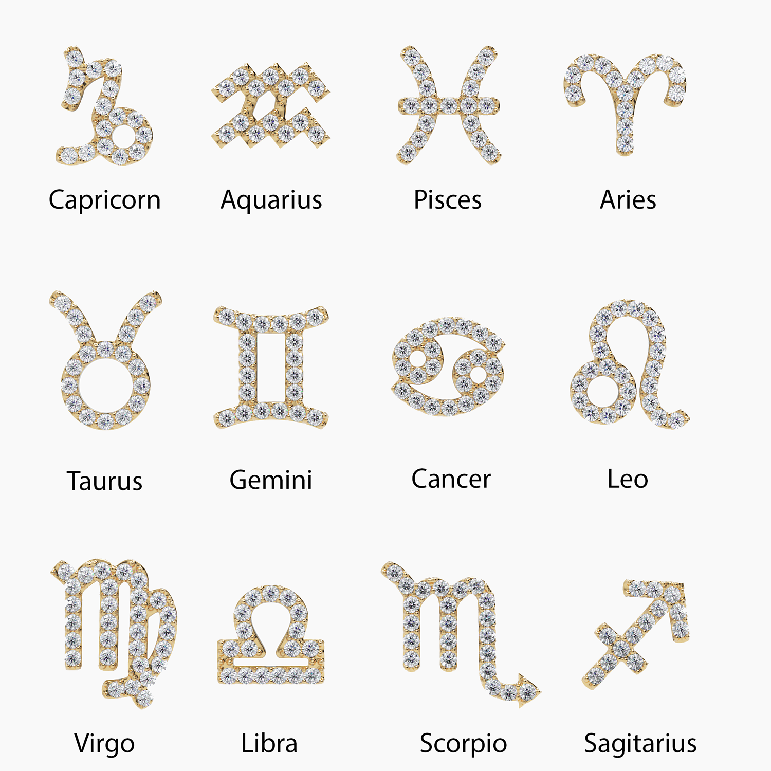 Diamond Zodiac Sign Bracelet