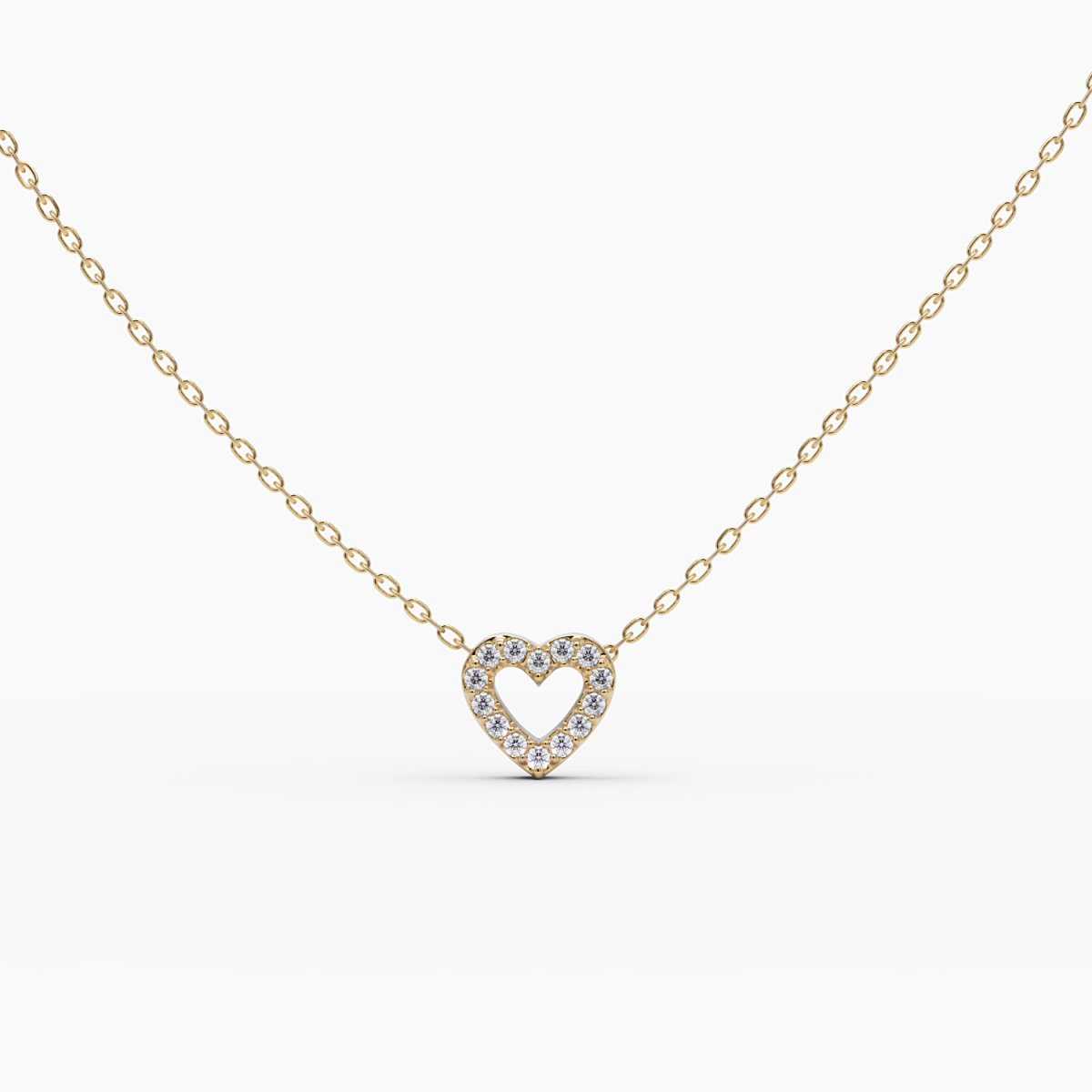 14K Rose Gold popular Tiny Pave Heart Necklace, Rose Gold Heart Pendant, Handmade Diamond Necklace, Diamond Heart Necklace, CZ Heart Necklace