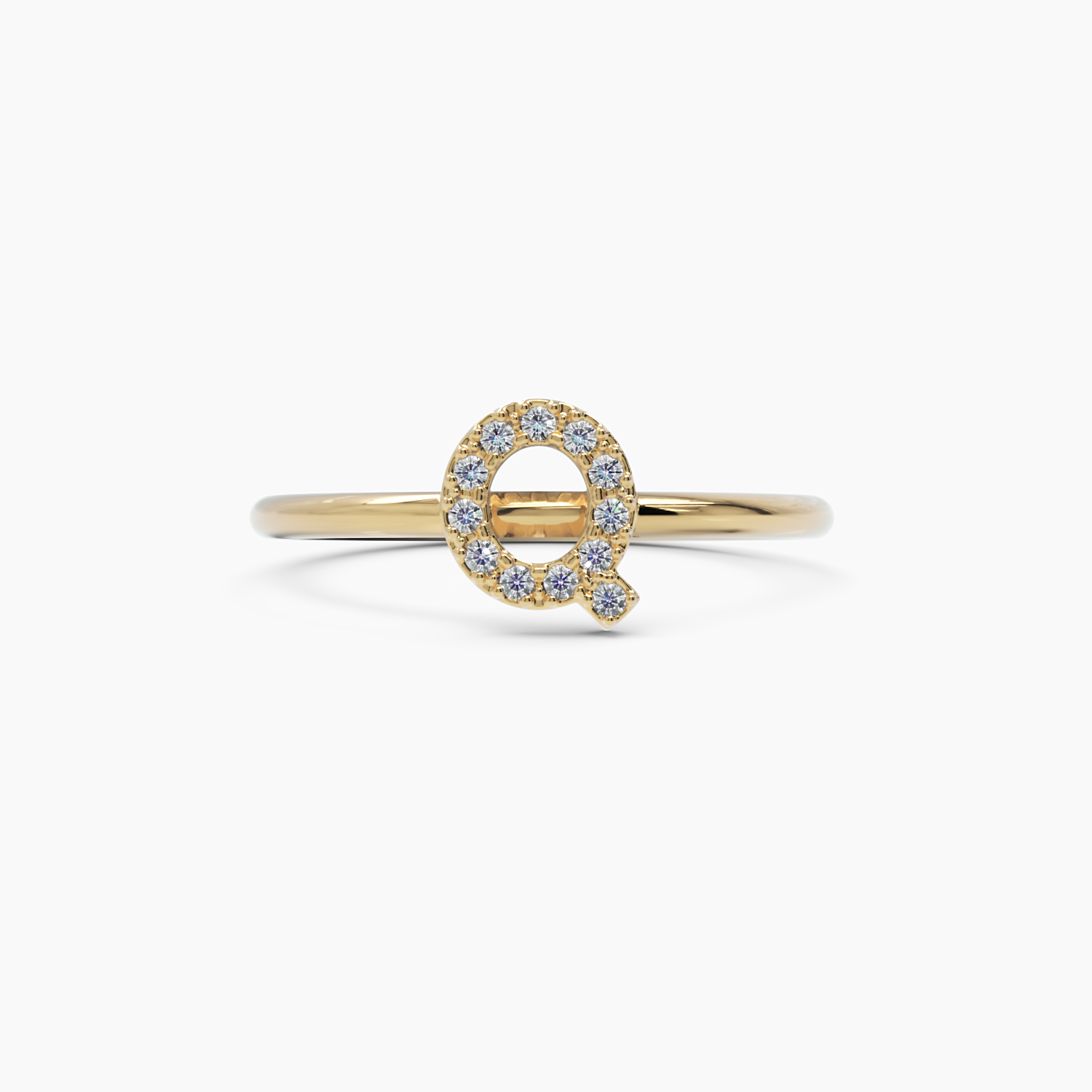 Diamond Initial Q Ring