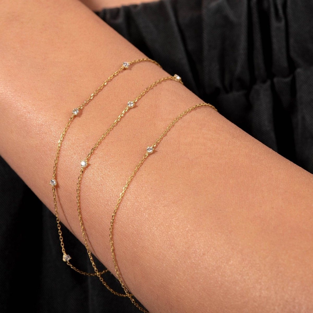 Diamond By The Yard Bracelet in White Gold - Narcissus