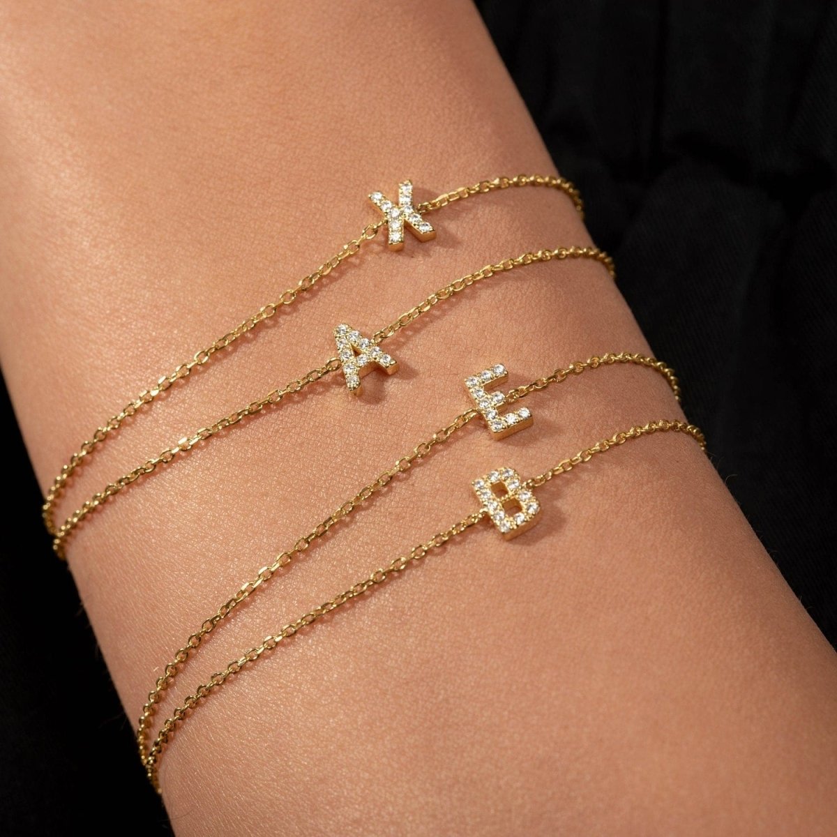 Diamond Initial Bracelet - Narcissus