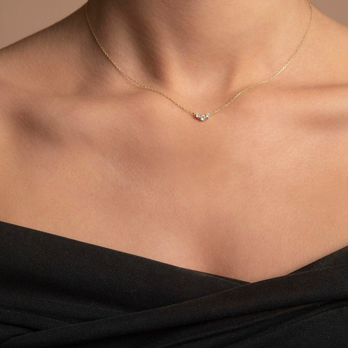 Trio Diamond Necklace - Narcissus