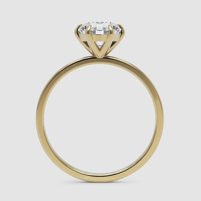 Six-Prong Solitaire Engagement Ring - Narcissus