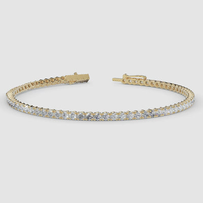 14k Gold Diamond Tennis Bracelet 2.5ctw video