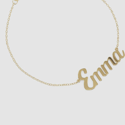 Personalized Gold Name Bracelet - Narcissus