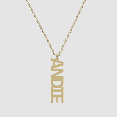 Vertical Name Necklace - Narcissus