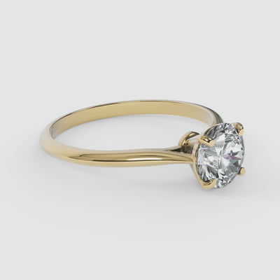 Split Shank Diamond Engagement Ring - Narcissus