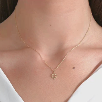 Diamond North Star Necklace - Narcissus