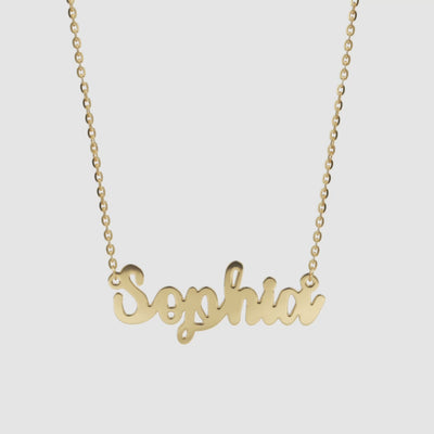 Personalized Script Name Necklace - Narcissus