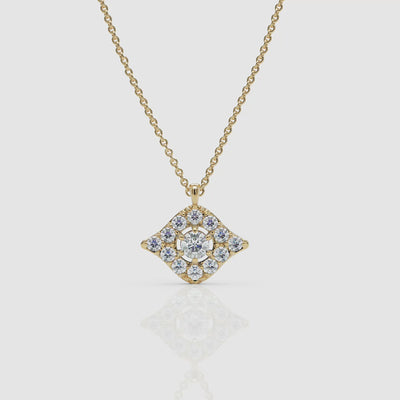 Pavé Diamond Evil Eye Necklace - Narcissus