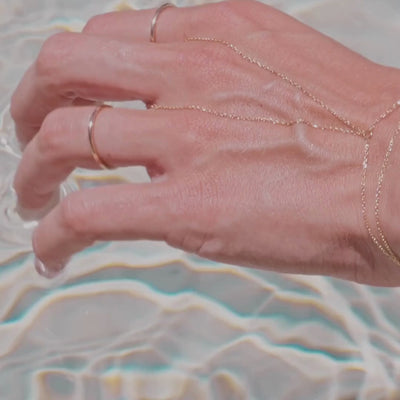 Gold Hand Chain Bracelet video