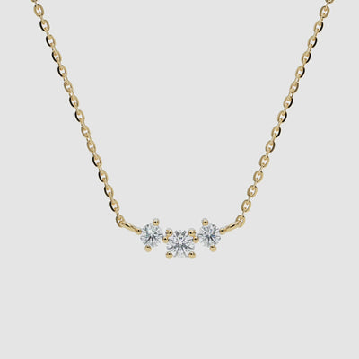 Three Diamond Necklace - Narcissus