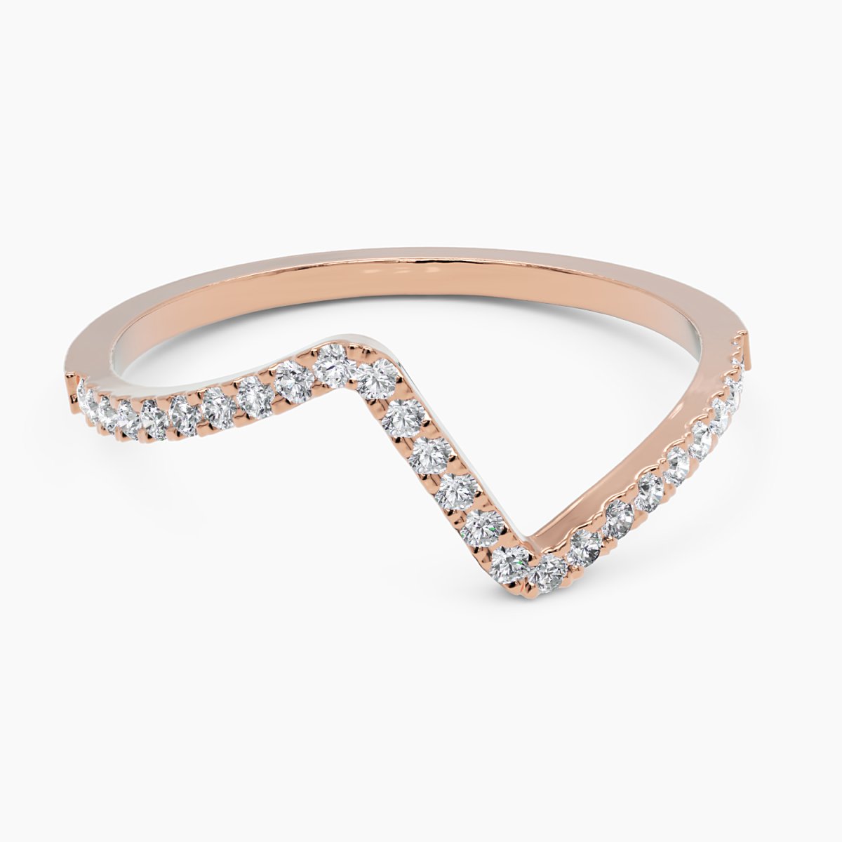 V Shape Diamond Ring - Narcissus