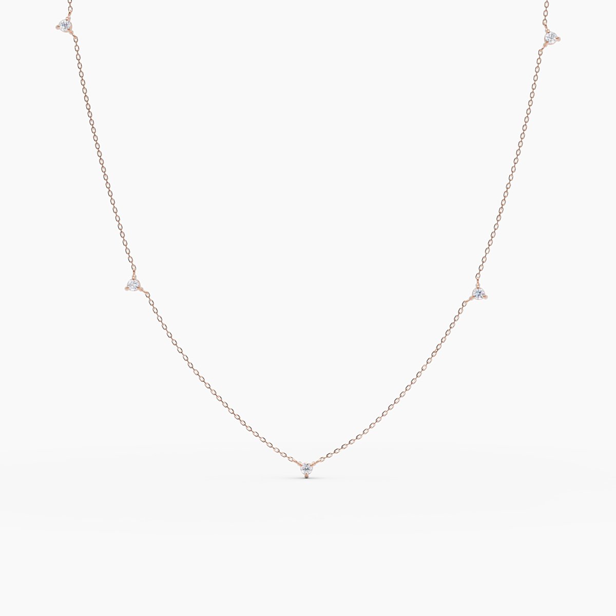 Two - Sided Diamond by the Yard Necklace - Narcissus