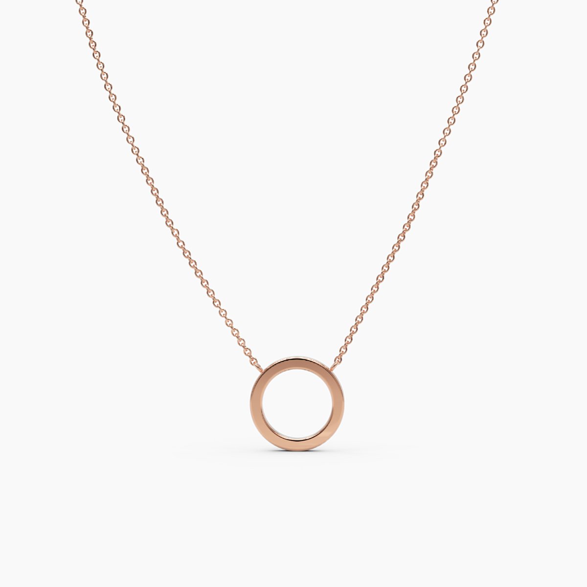 Gold Circle Necklace - Narcissus