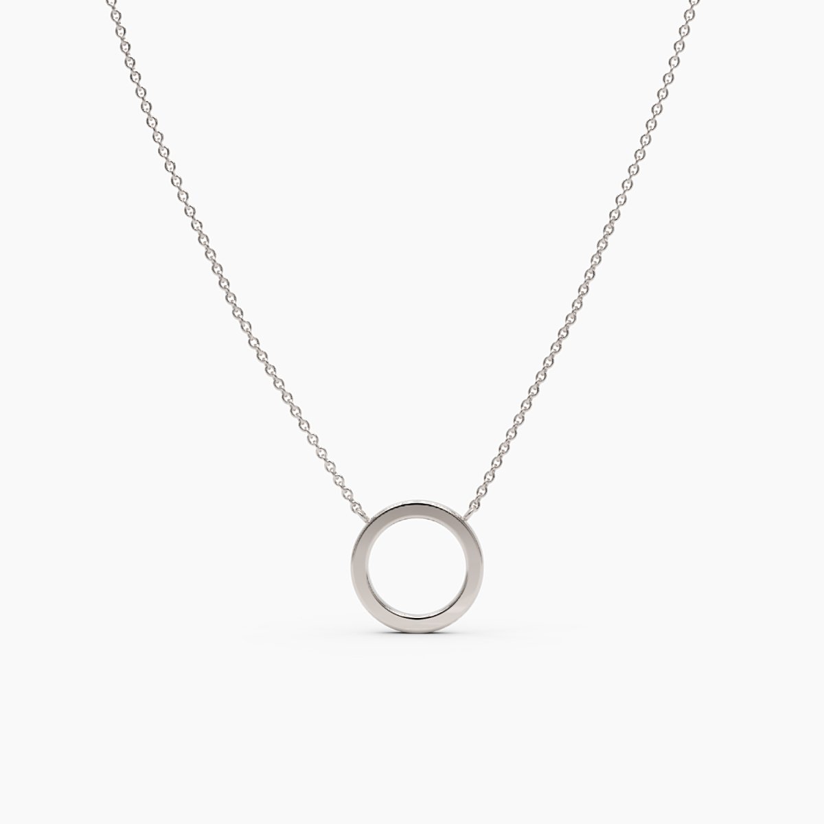 Gold Circle Necklace - Narcissus