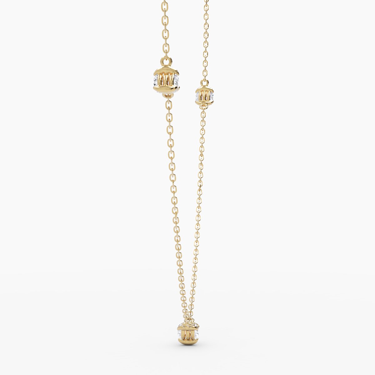 Two - Sided Diamond by the Yard Necklace - Narcissus