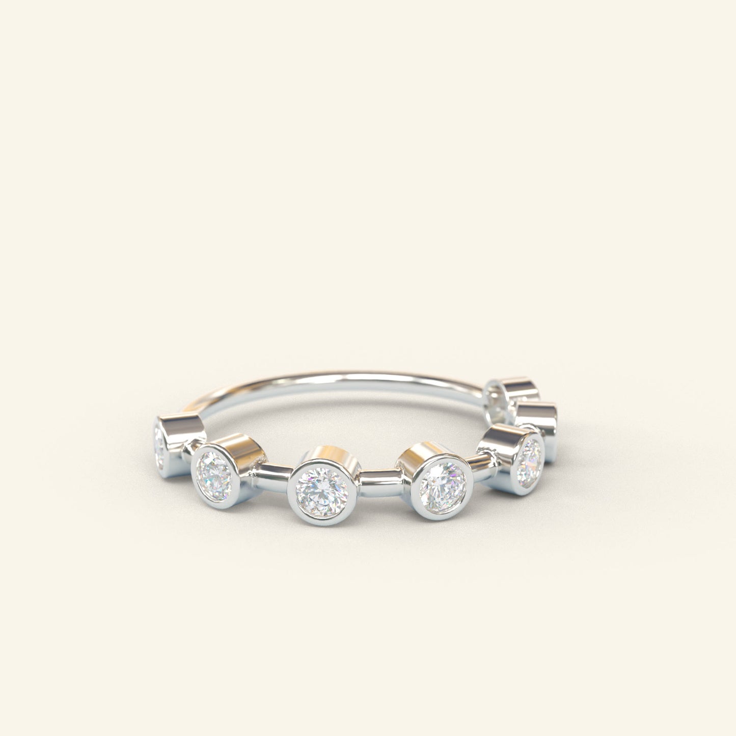 Spaced Multi-Diamond Ring