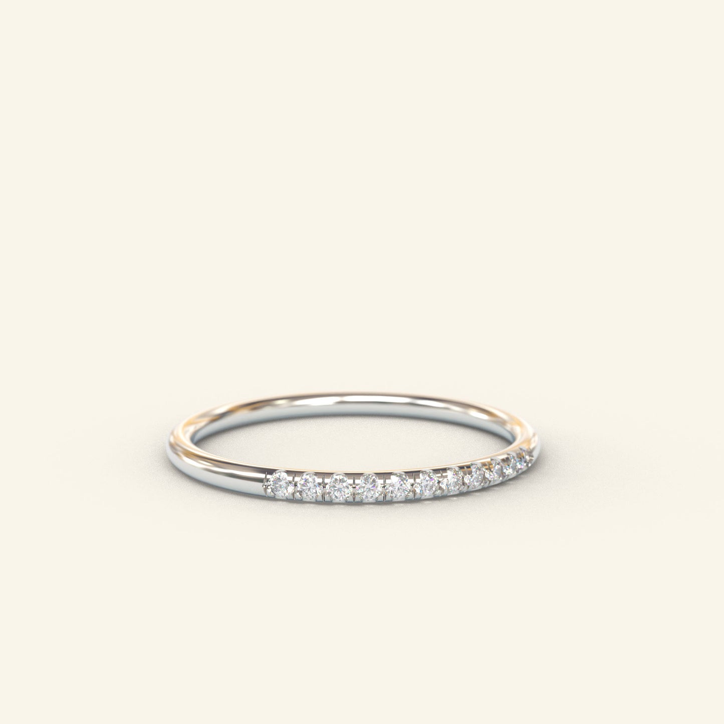 Diamond Thin Stacking Ring