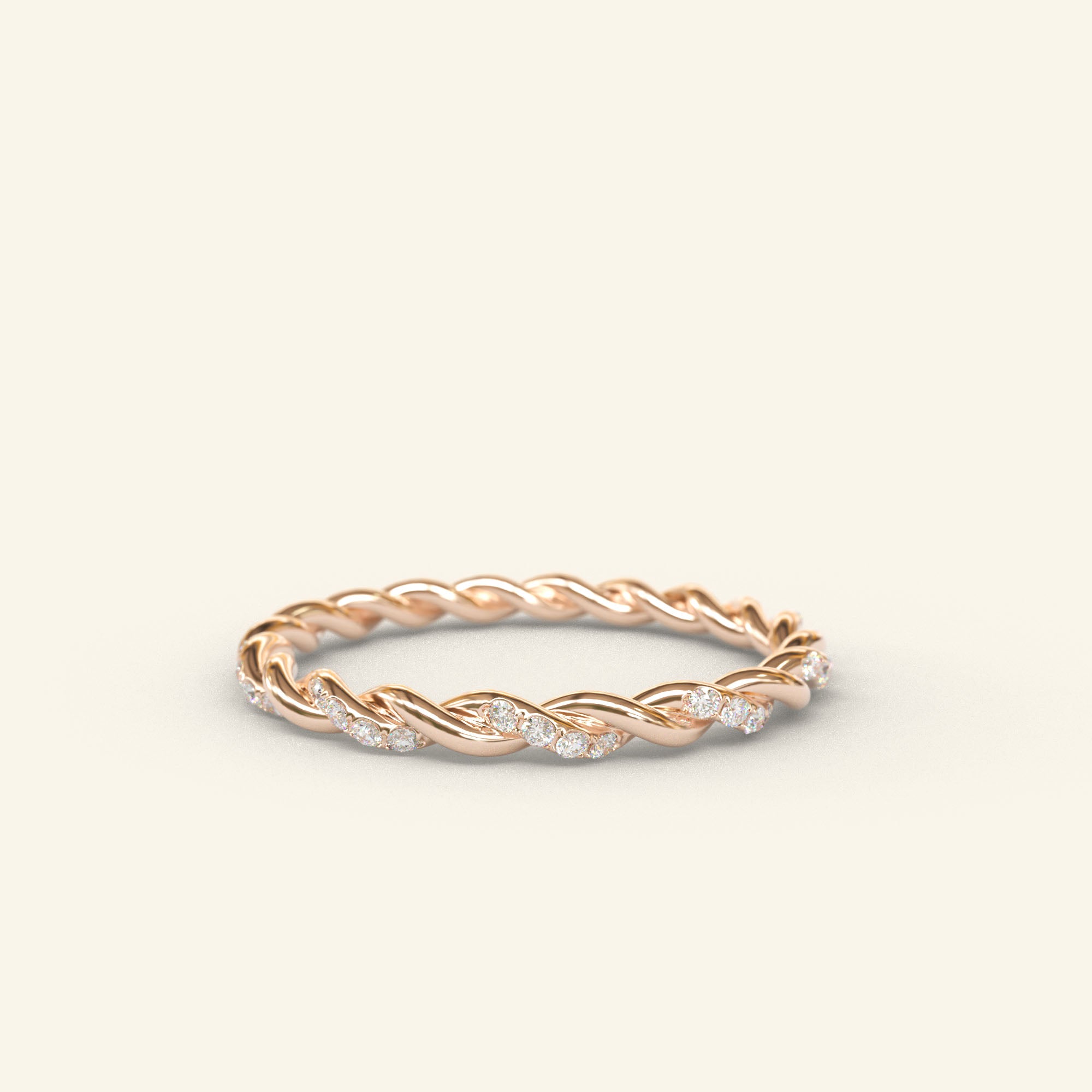 Twisted Eternity Diamond Ring