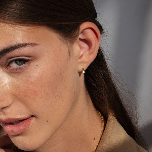 Diamond Hoop Earrings