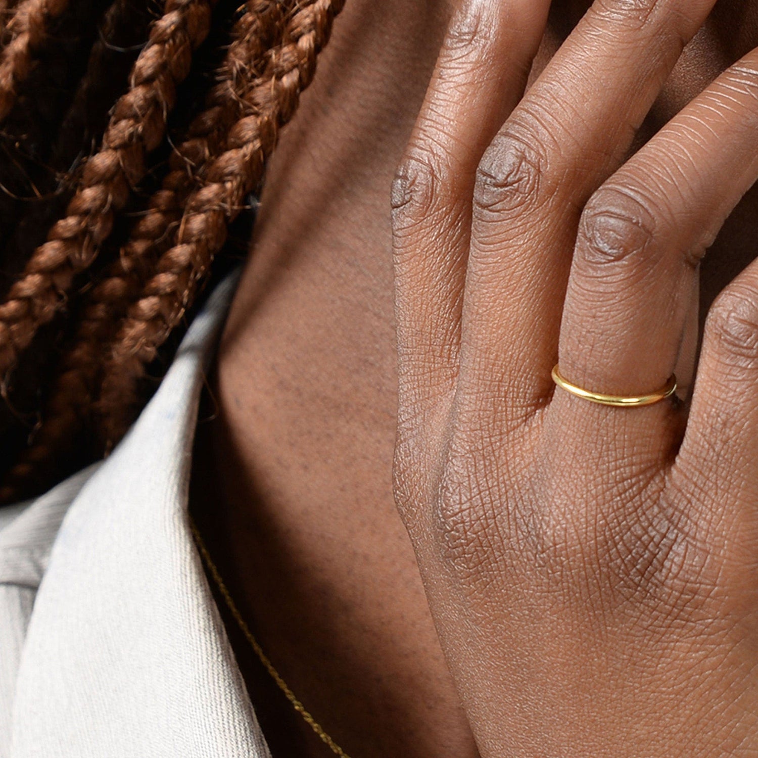 Torque Pinkie Ring Solid Gold – Patina Amsterdam