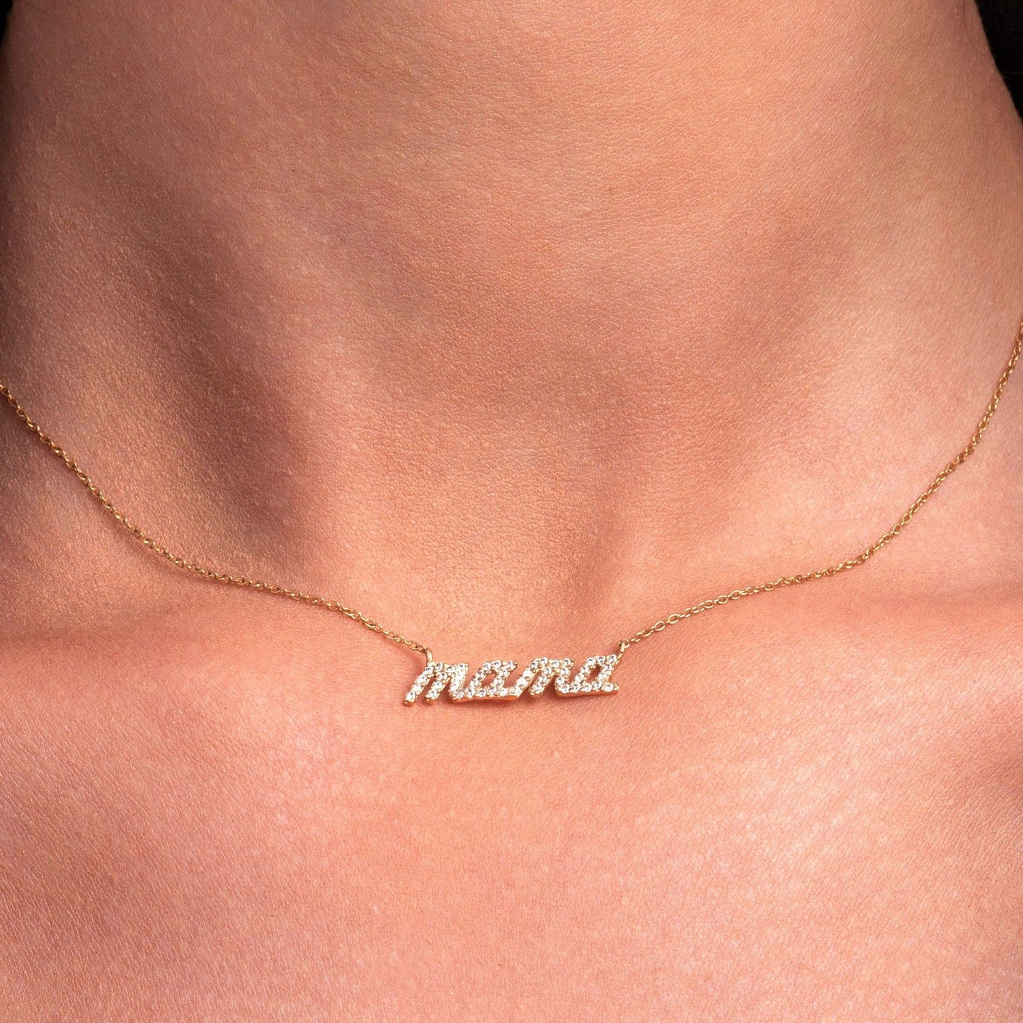 Mom Gift, Mama Necklace, Mother Necklace, Mother's Day Gifts, Mama Letter Necklace, Name Necklace, Nameplate Necklace, Dainty Necklace