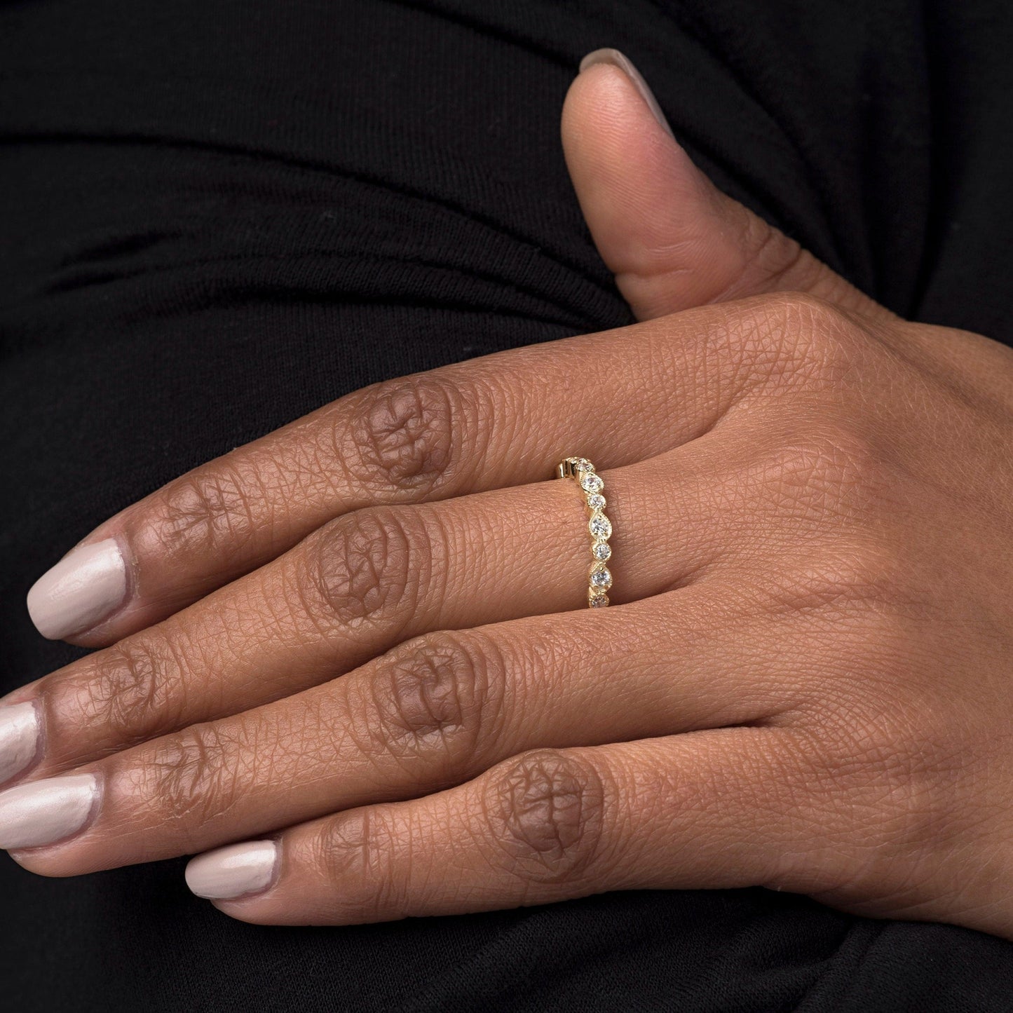 Round Diamond Vintage Art deco Ring / Antique Style Ring / Vintage Ring / Engagement Ring / Diamond Ring / 14K Gold Ring / Christmas Sale